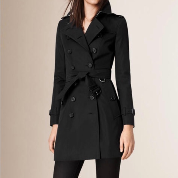 Burberry Brit Trench Coat 10 black - Picture 1 of 6